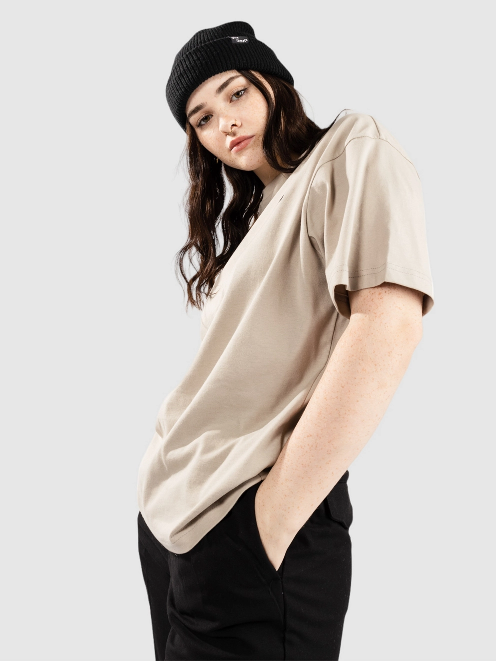 Blue Tomato Boyfriend T-Shirt light brown