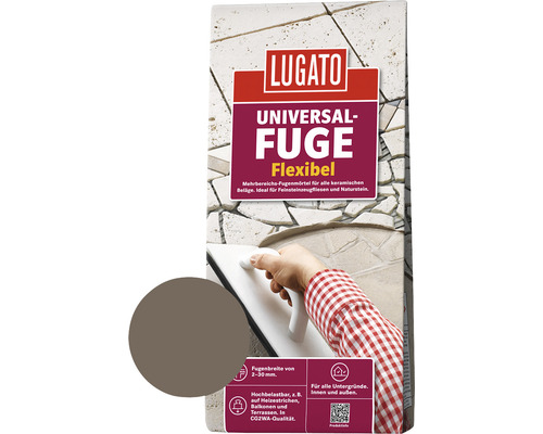 Lugato voegmortel universele voeg Bali bruin 5 kg