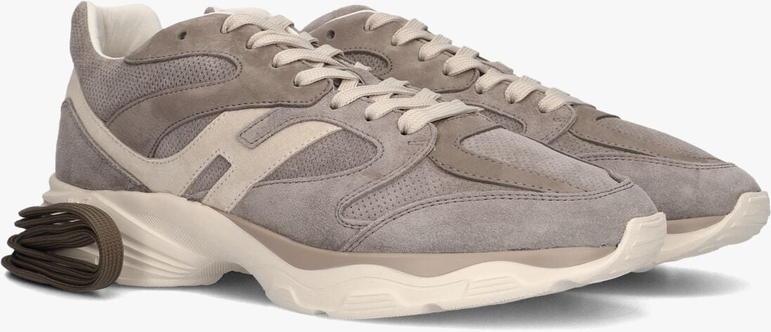 taupe hogan lage sneakers combi sneaker