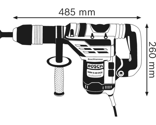 Bosch Professional GBH 5-40 DCE SDS-Max boor- en beitelhamer