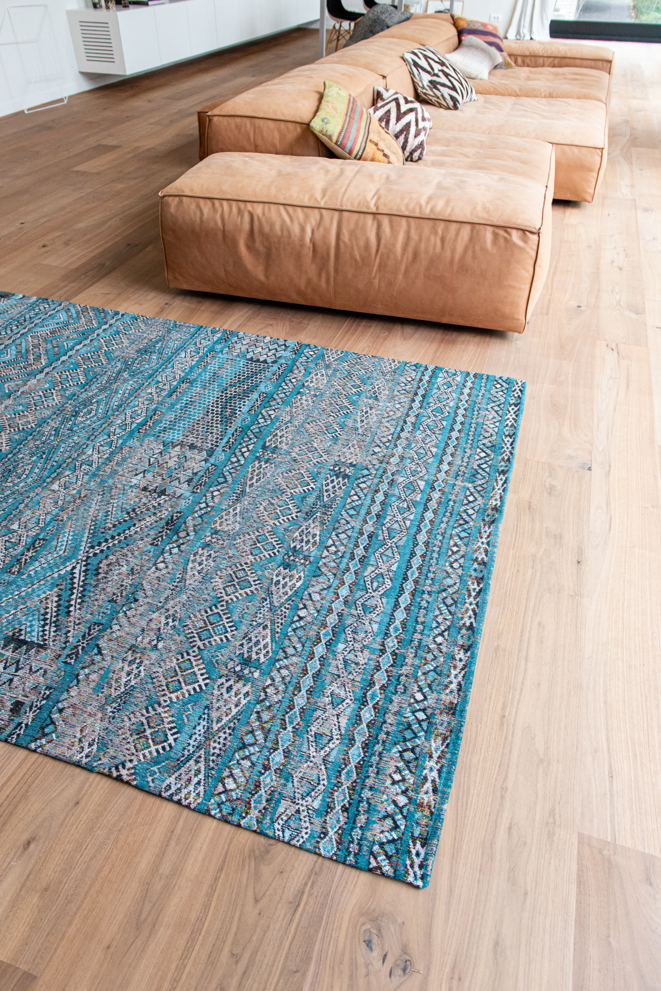 Ecorugs vloerkleed Kilim blauw 200x280 cm