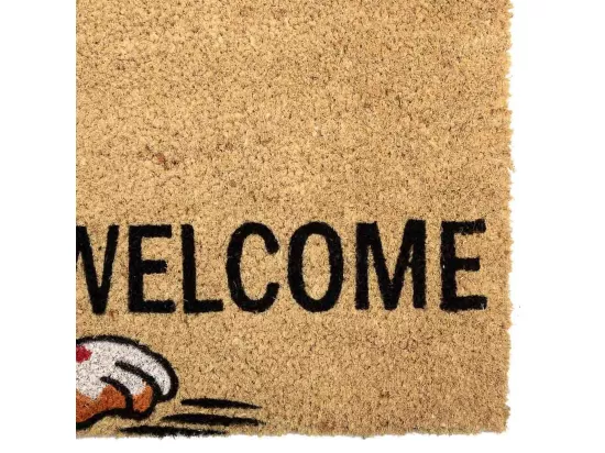 Tapis d'entrée en PVC imprimé blanc 45x75
