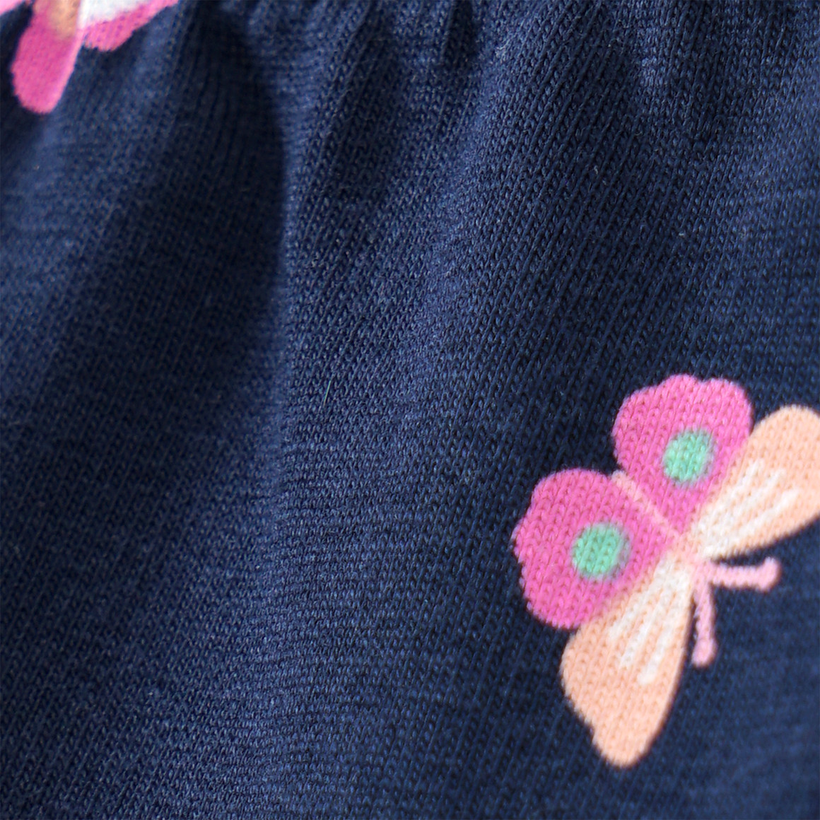 Topolino Mädchen Leggings mit Schmetterlings-Allover dunkelblau