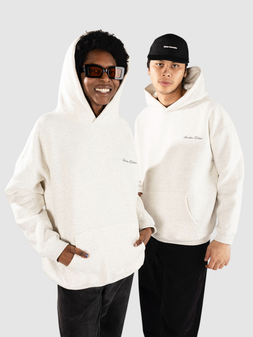 Another Cotton Lab Deuce Oversized Hoodie ash grey