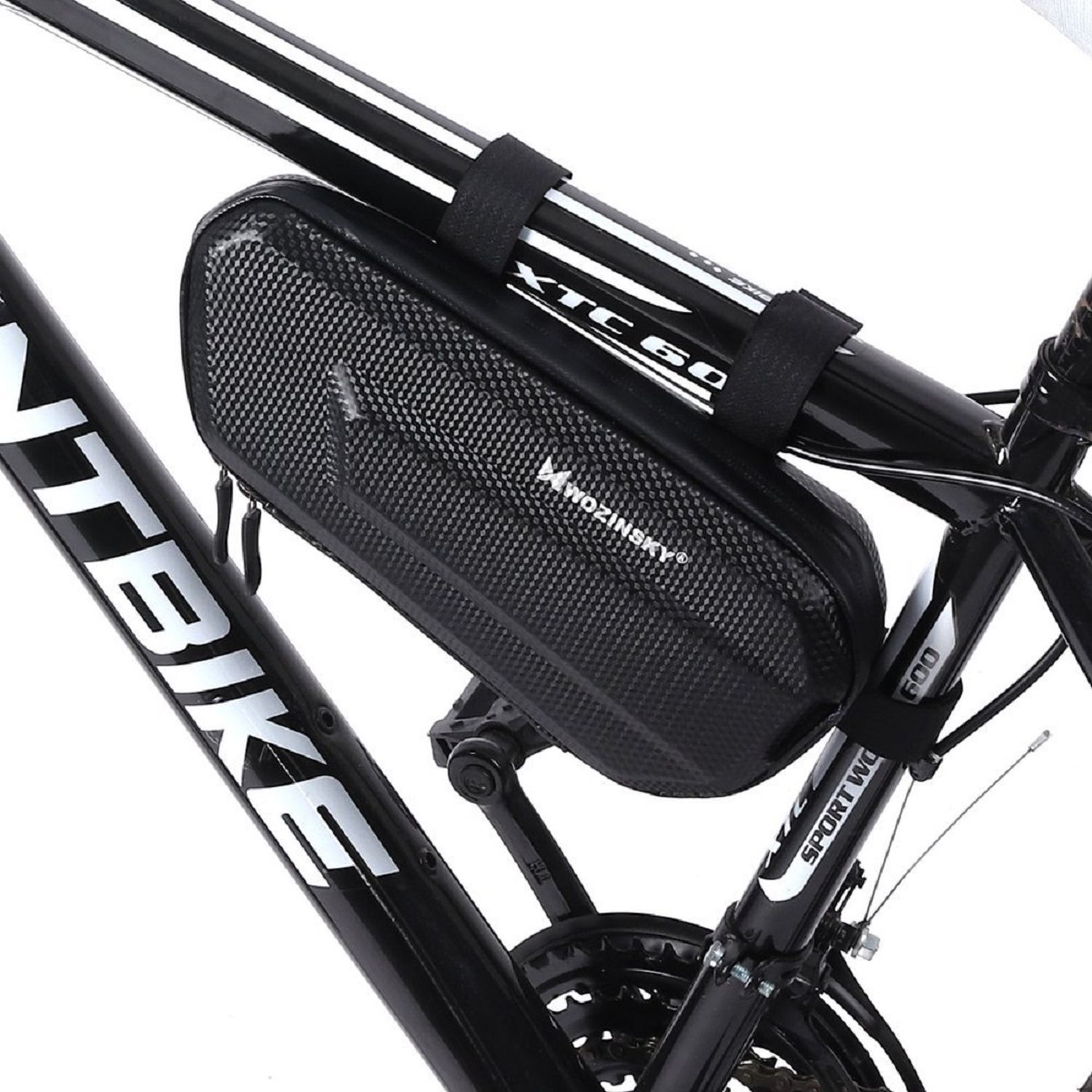 Fahrradrahmentasche 1,5l Fahrradtasche Schwarz