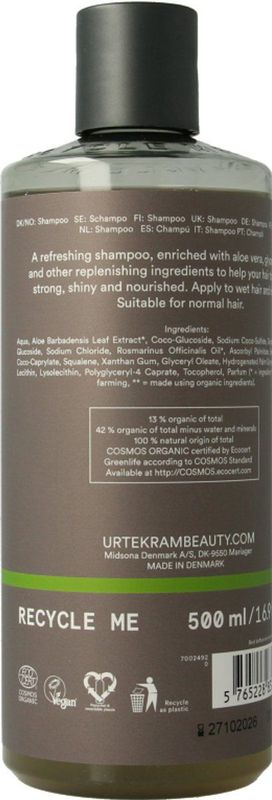 Urtekram - Rozemarijn Shampoo - Natuurlijke Shampoo - 300ml - Veganistisch