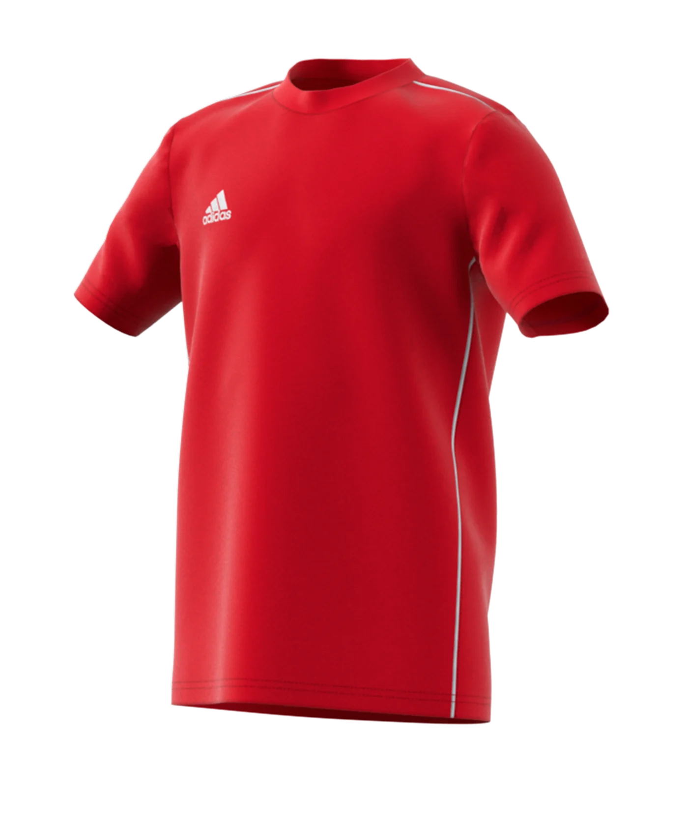 adidas Core 18 Tee T-Shirt Kids Rot Weiss