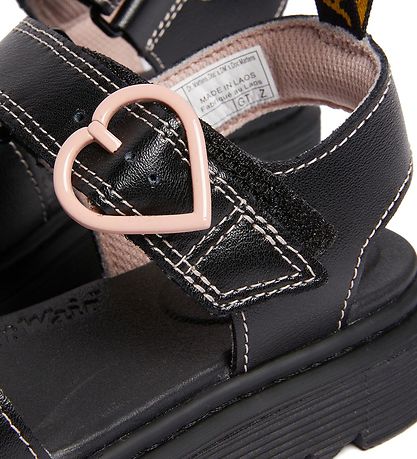 Dr. Martens Sandalen - Marlowe Hearts J - Black/Powder Pink