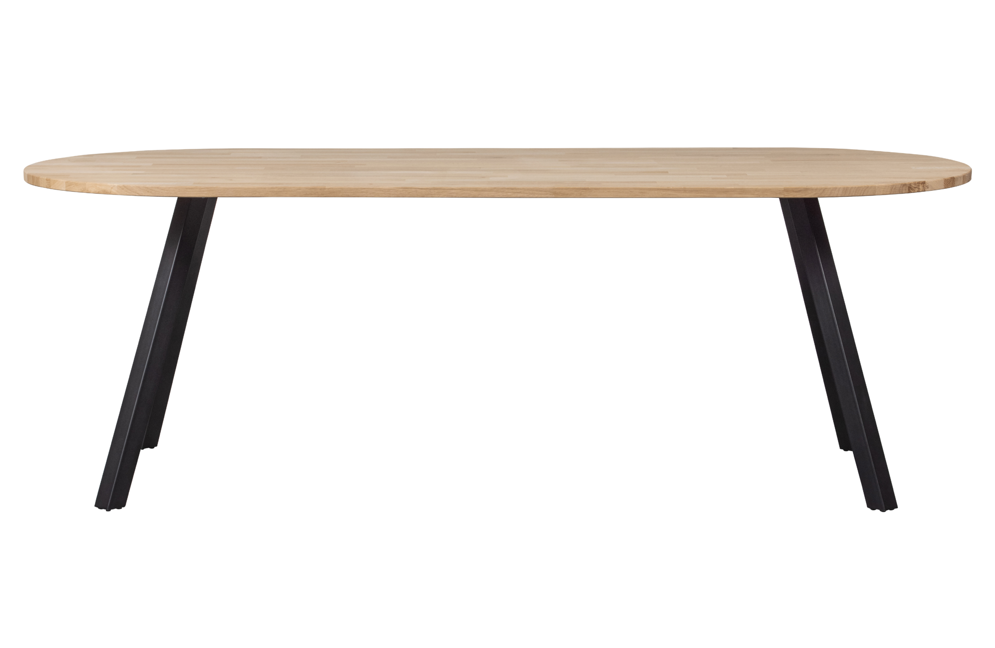 Tablo tafel ovaal eiken onbehandeld [fsc] 2-standen poot