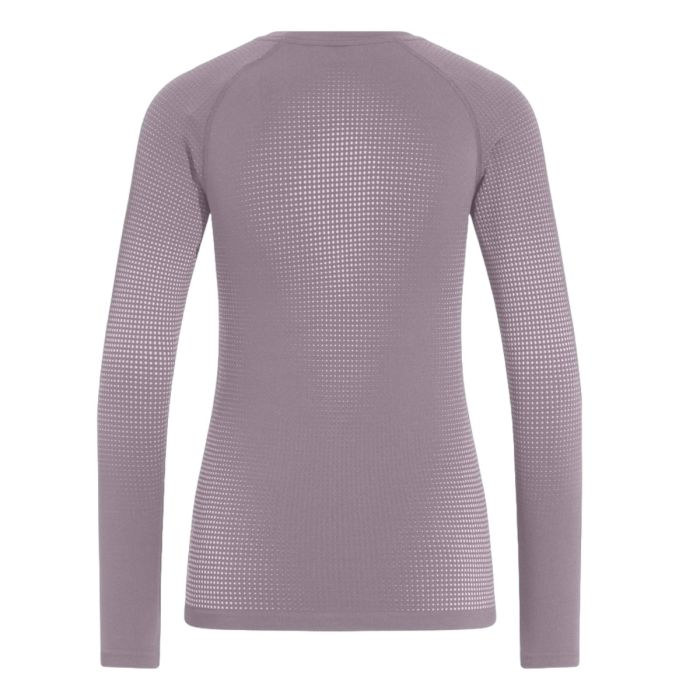 Odlo Dame T-shirts Top Crew Neck Long sleeve Lilla
