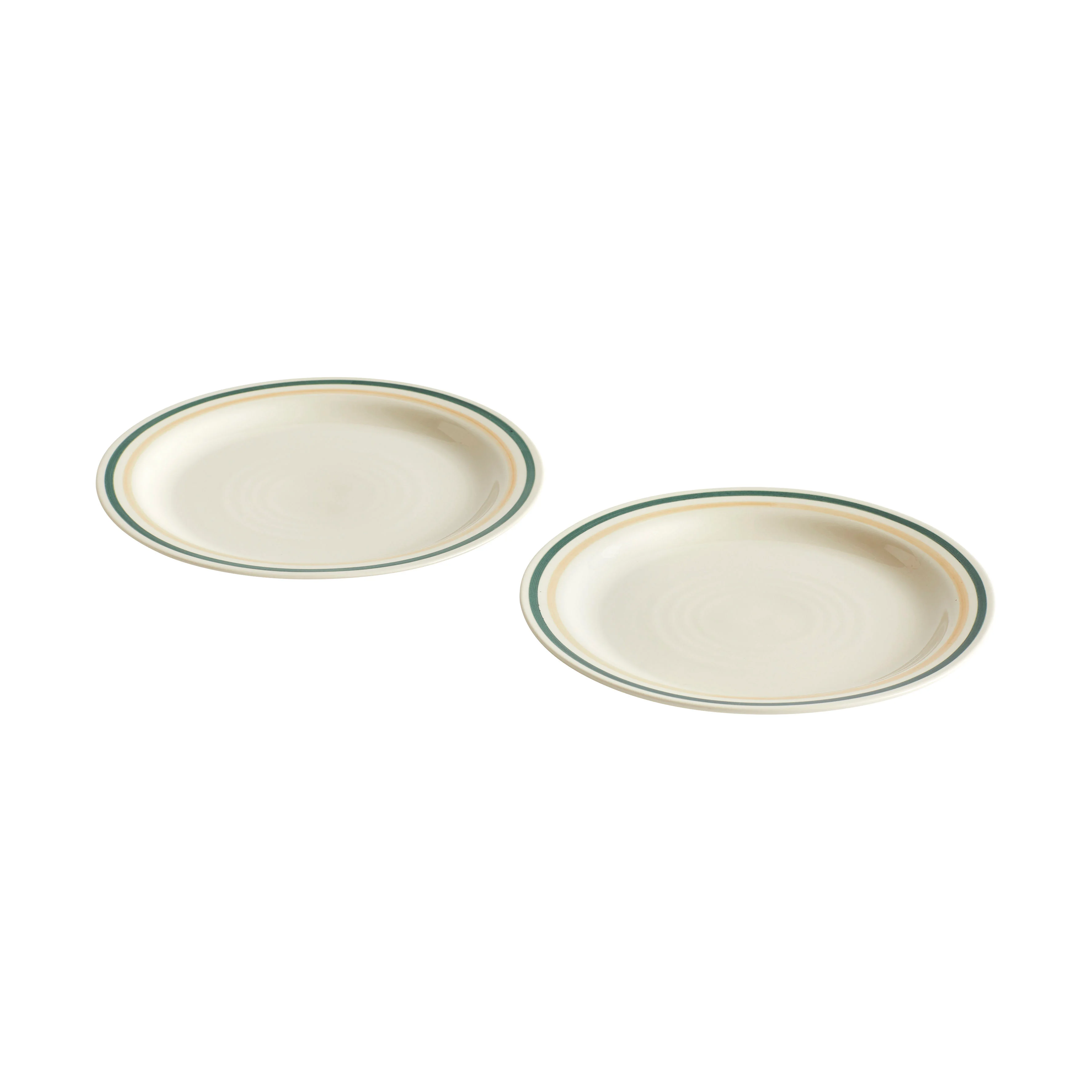 SOBREMESA - Set de 2 assiettes céramique | Vert