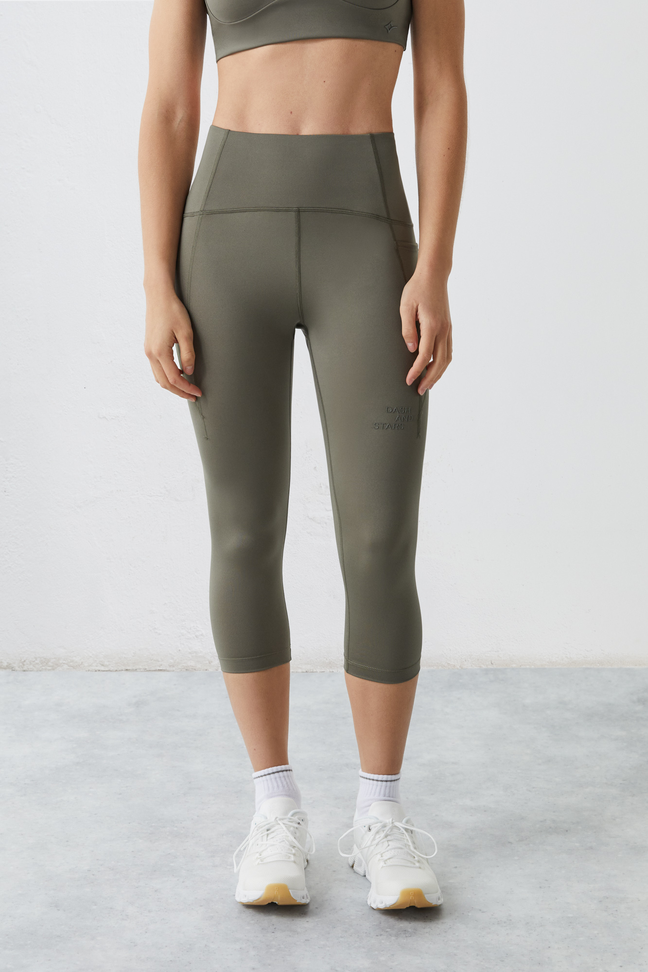 Leggings Pirata Verde com Elasticidade 4D