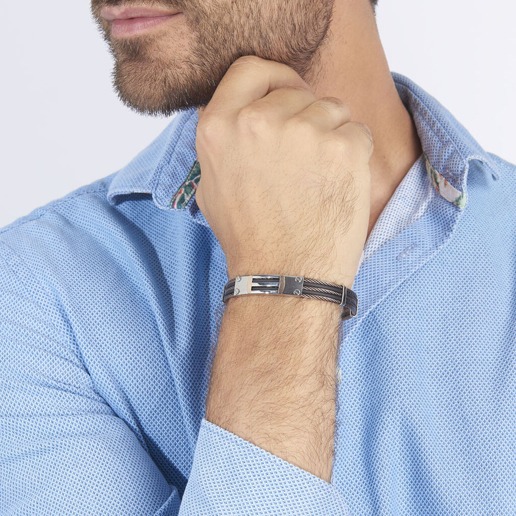 Bracelet Sawssan Or Acier Bicolore