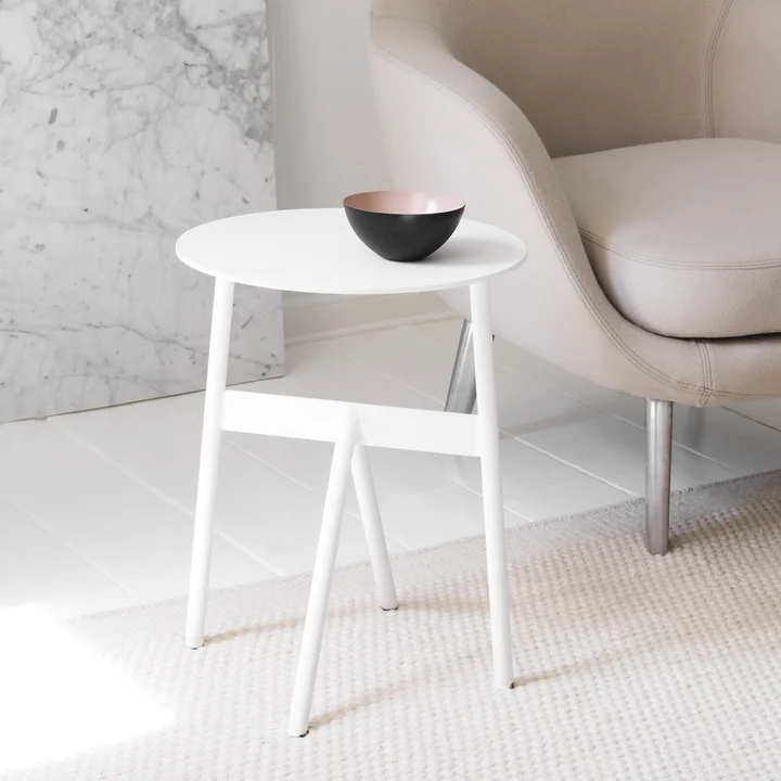 Normann Copenhagen - Stock Tisch, Ø 37 x H 46 cm, hellgrau