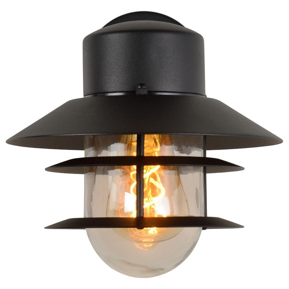 Zico wandlamp in zwart E27 IP44