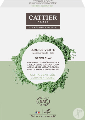 Cattier Argile Verte Ultra-Ventilée Boîte 250g