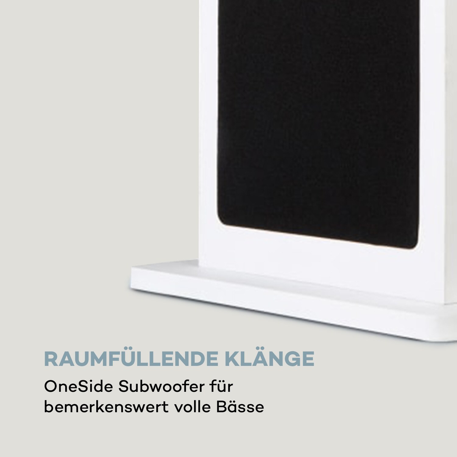Karaboom 100 Sing Karaoketurm 120W max. CD-Player 2 Mikrofone wireless Weiß