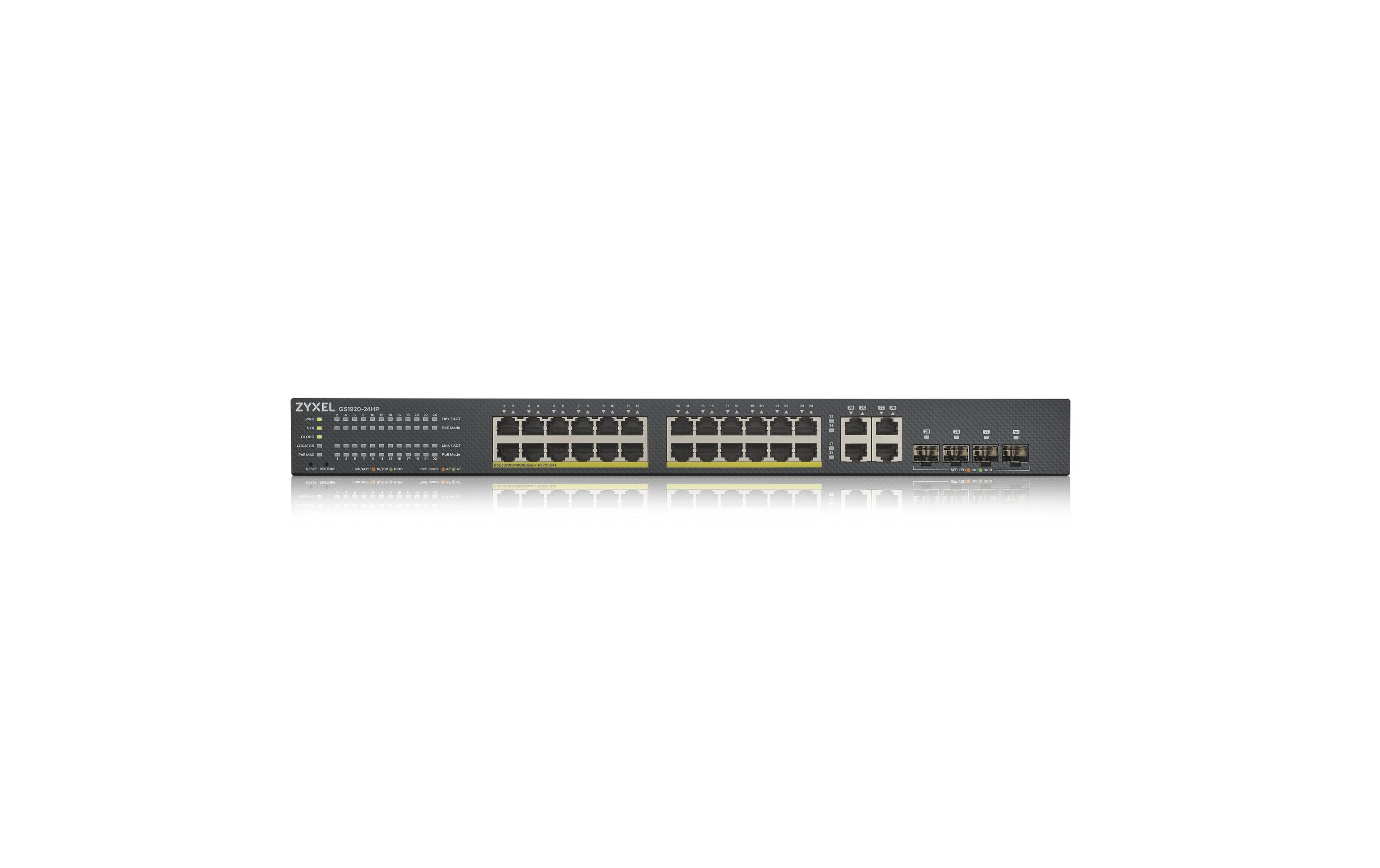 PoE+ Switch GS1920-24HPv2 28 Port<br>Smart-Managed