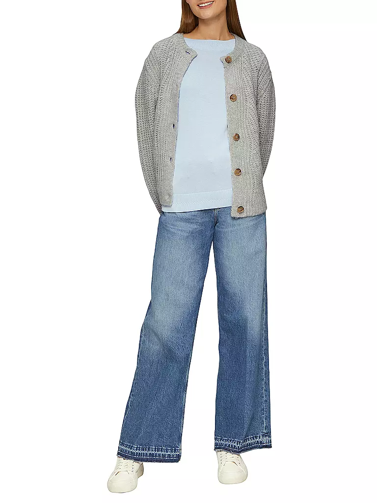 S.OLIVER Strickjacke grau