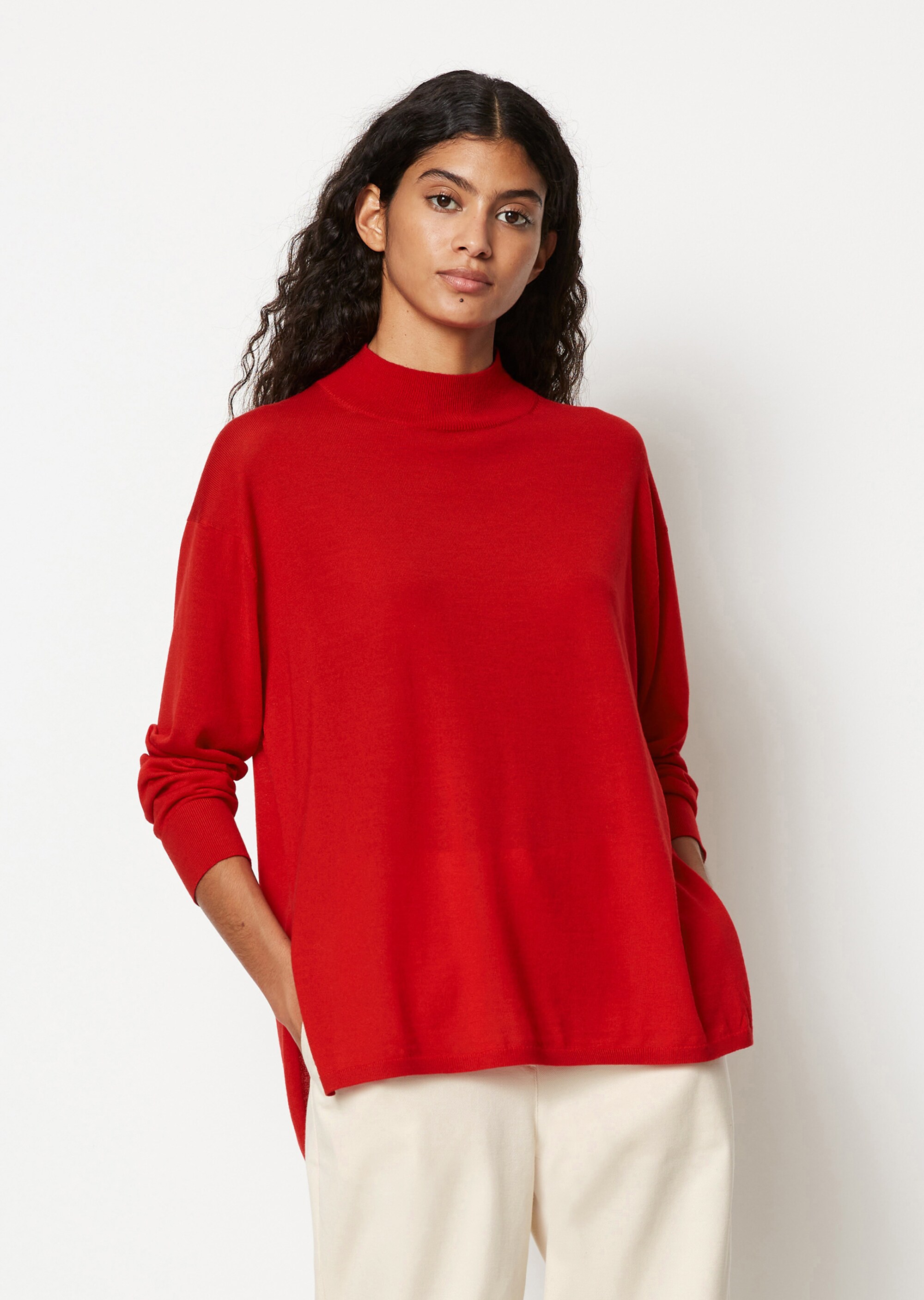 Feinstrickpullover looseaus edler Merinowolle