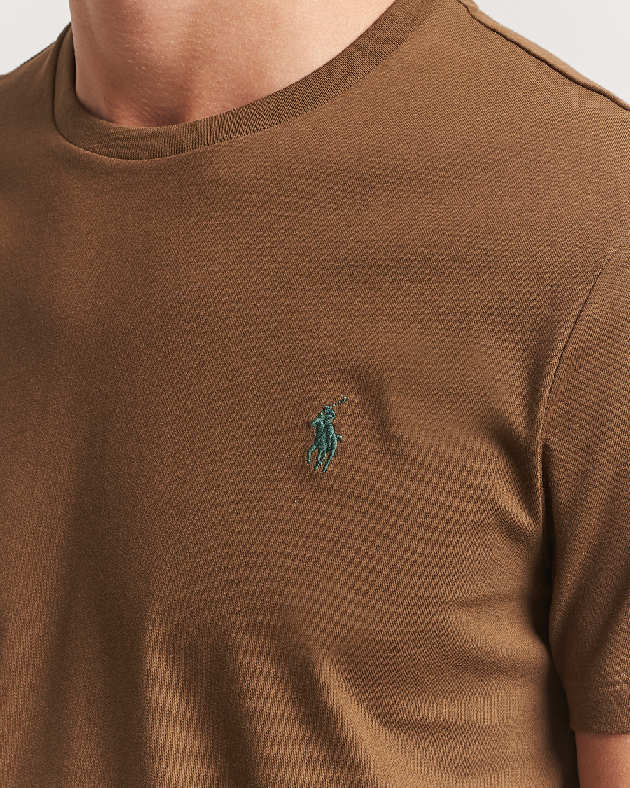 Polo Ralph Lauren Custom Slim Fit Crew Neck T-Shirt Nature Brown