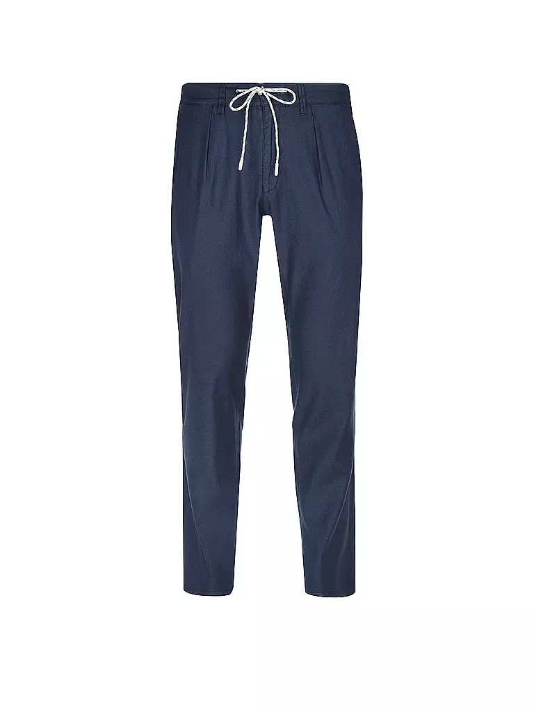BRAX Leinenhose Modern Fit FABIO K  dunkelblau
