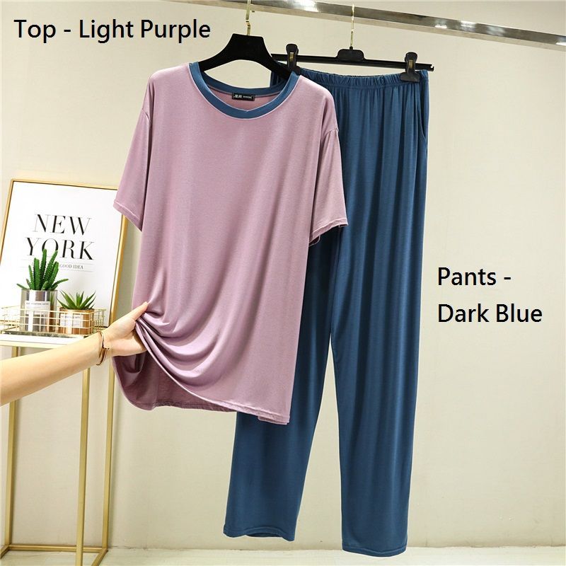 KUMI - Pyjamaset: T-shirt met korte mouwen + broek