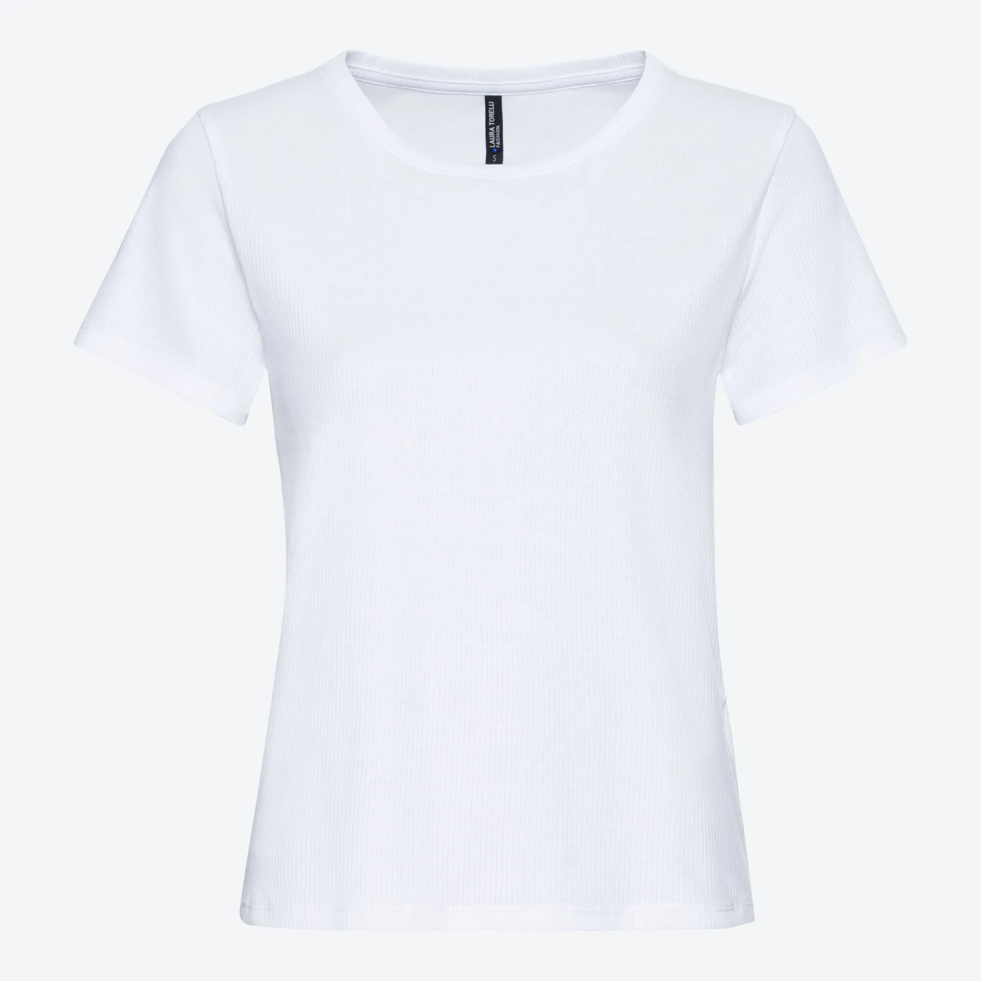 Damen-T-Shirt mit Ripp-Struktur