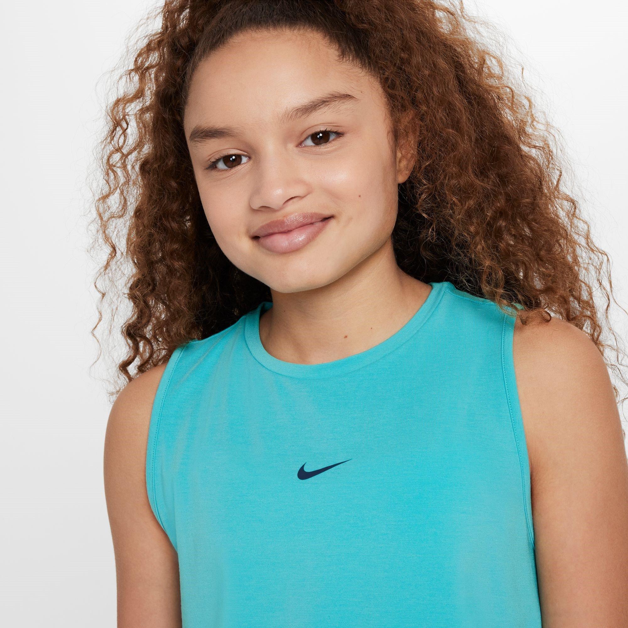Nike Dri FIT Swoosh Big Kids(Girls) Tank Sports Bra