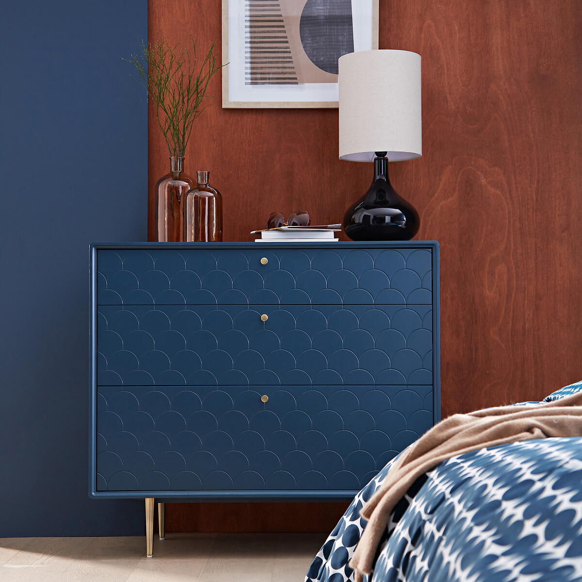 LA REDOUTE INTERIEURS<br>Cômoda 3 gavetas, Luxore
