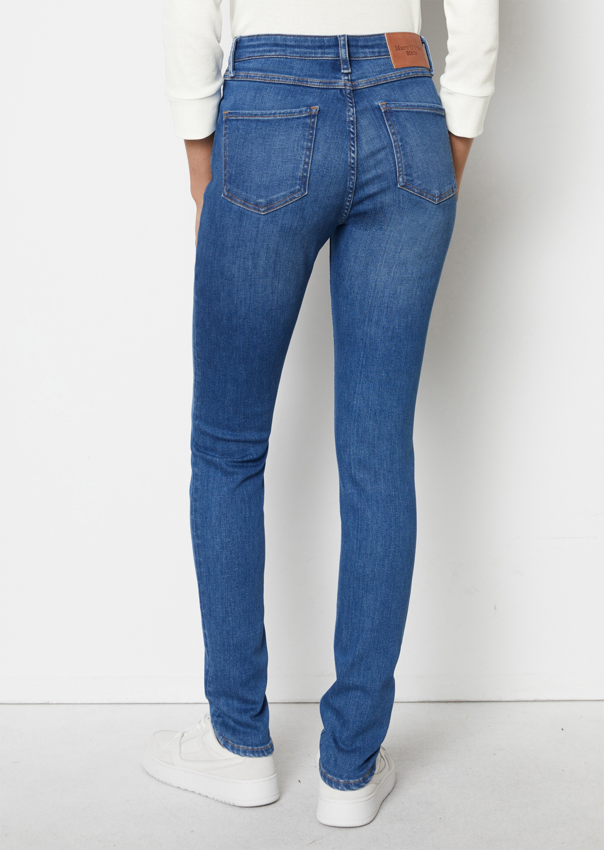 Jeans Modell KAJ Skinny high waist aus stretchigem Bio-Baumwoll-Mix