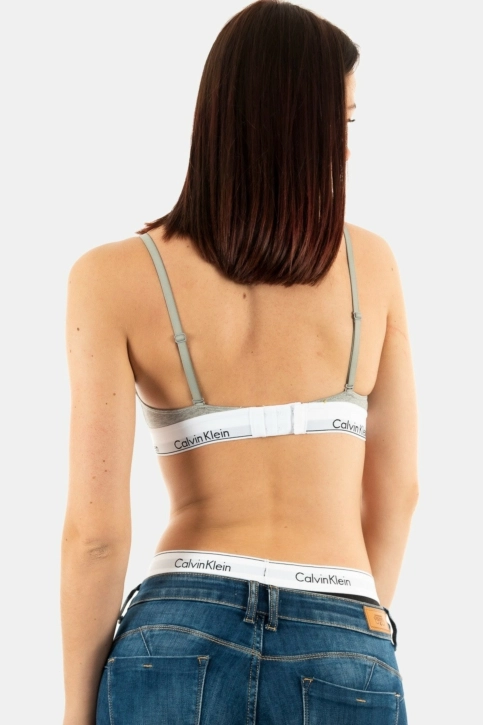 Brassieres calvin klein jeans triangle unlined 20 grey heather