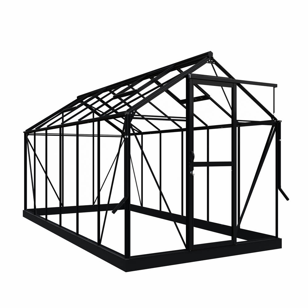 Royal Well Mary IV - Tuinkas - zwart - 241x212x425 cm - Veiligheidsglas