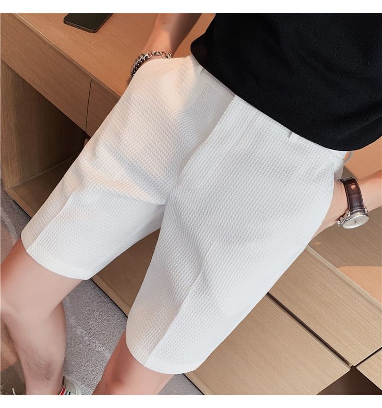 Cowpow - Mid Rise Effen Wafeljurk Shorts