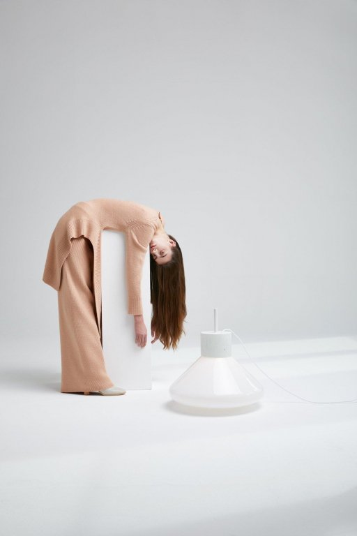 Brokis Muffins 03A vloerlamp transparant - zwart eiken
