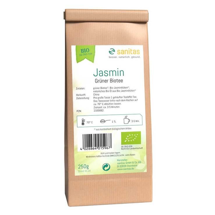 Grüner Tee Jasmin kbA, 250 g