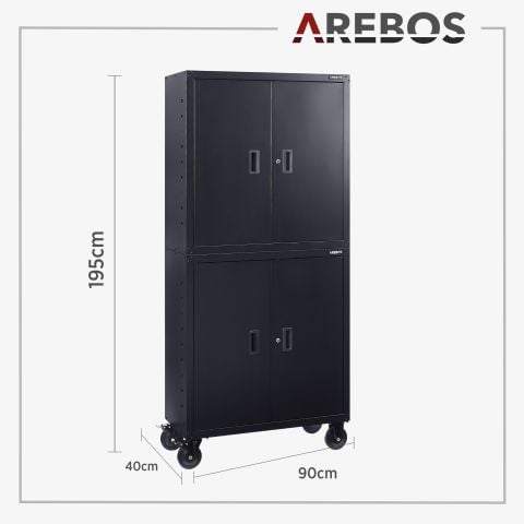 Aktenschrank mit Rollen 180cm
