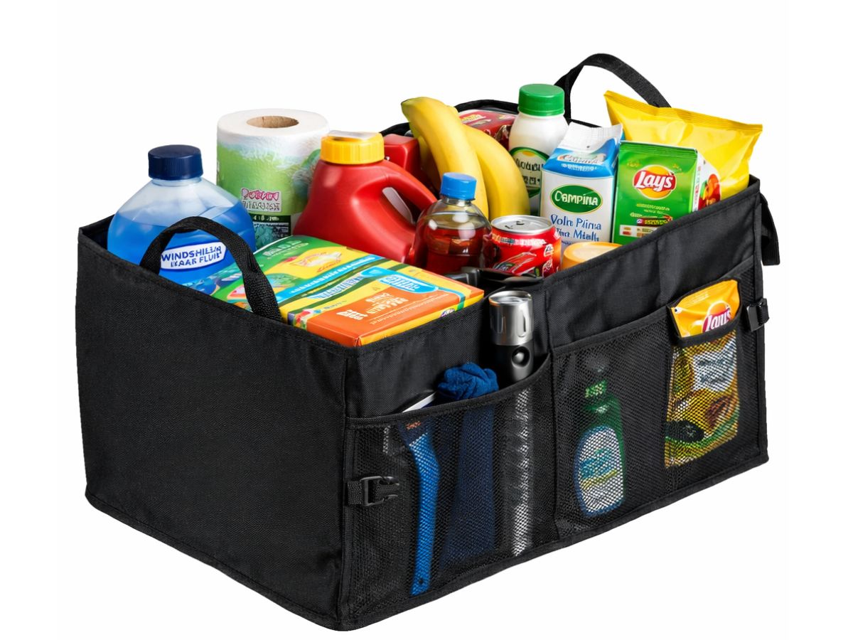 CUHOC 56 x 39 x 26,5 cm kofferbak organizer - Black