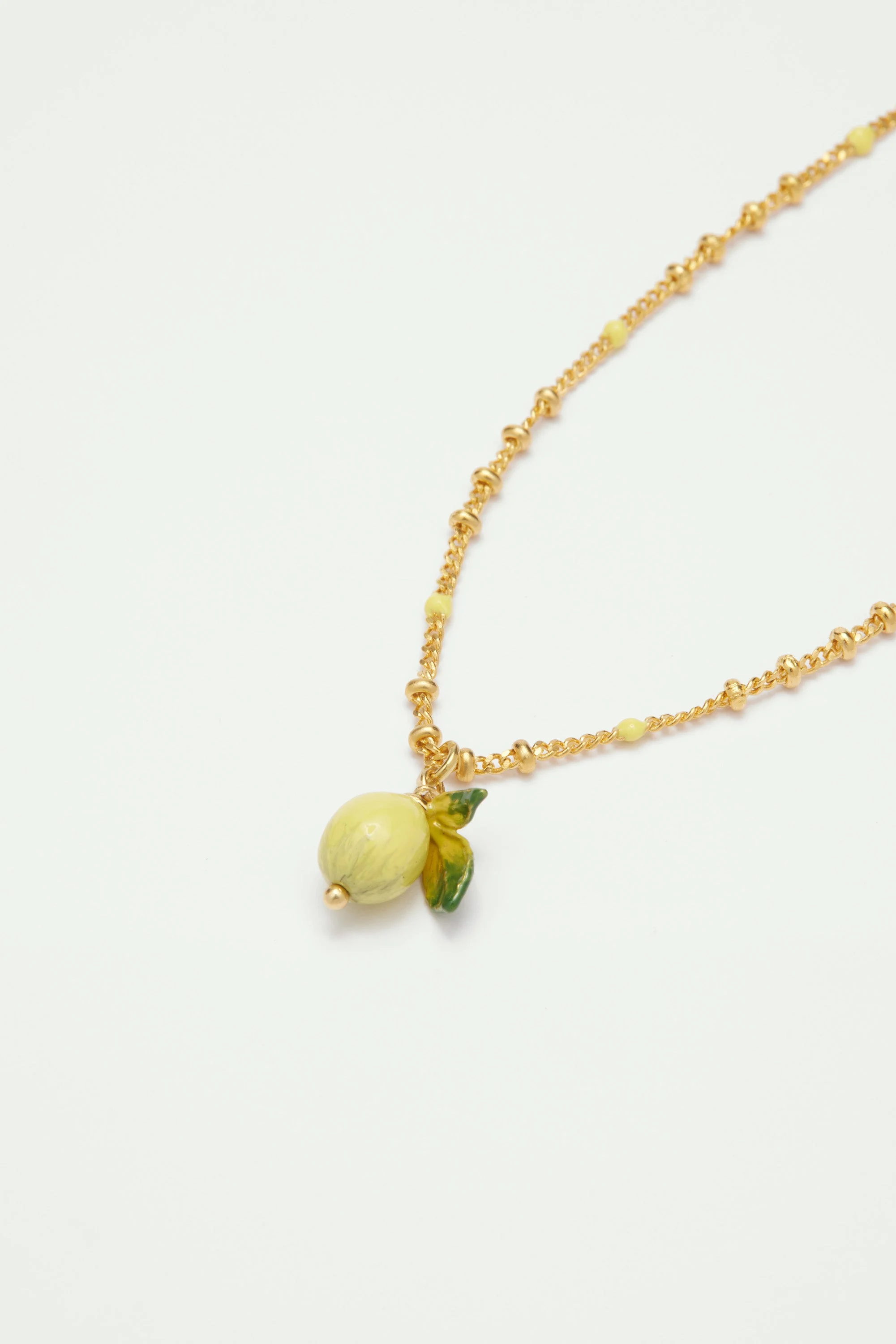 Bracelet pendentif citron | Jaune