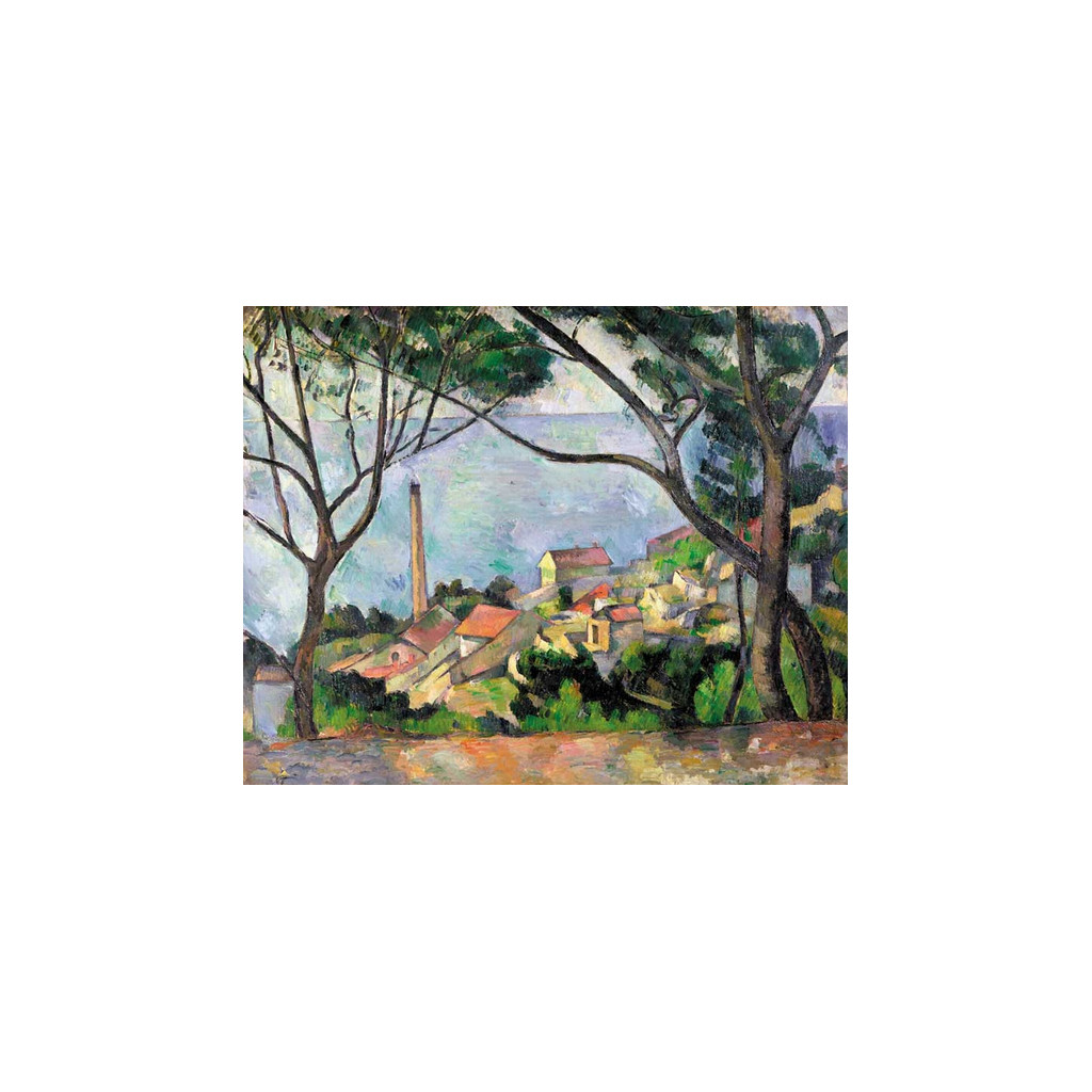 Puzzle - Vue sur l'Estaque de Paul Cézanne - 50 Pièces