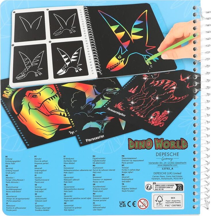 Dino World - Magic Scratch Bog - Depesche - Bog
