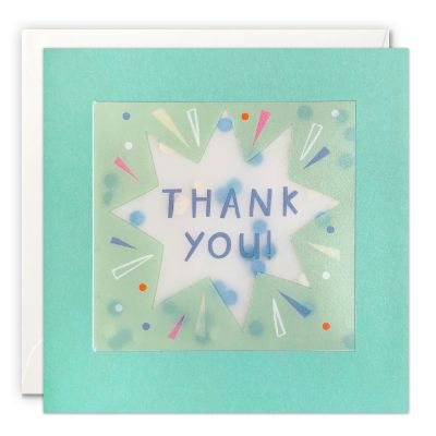 Thank You Burst Paper Shakiescard