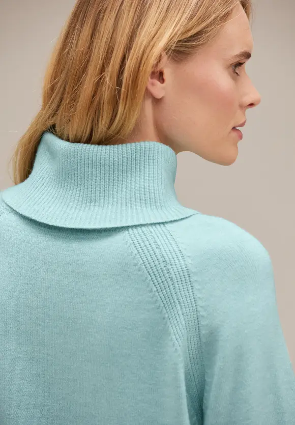 Pullover mit Rollkragen - iced mint melange