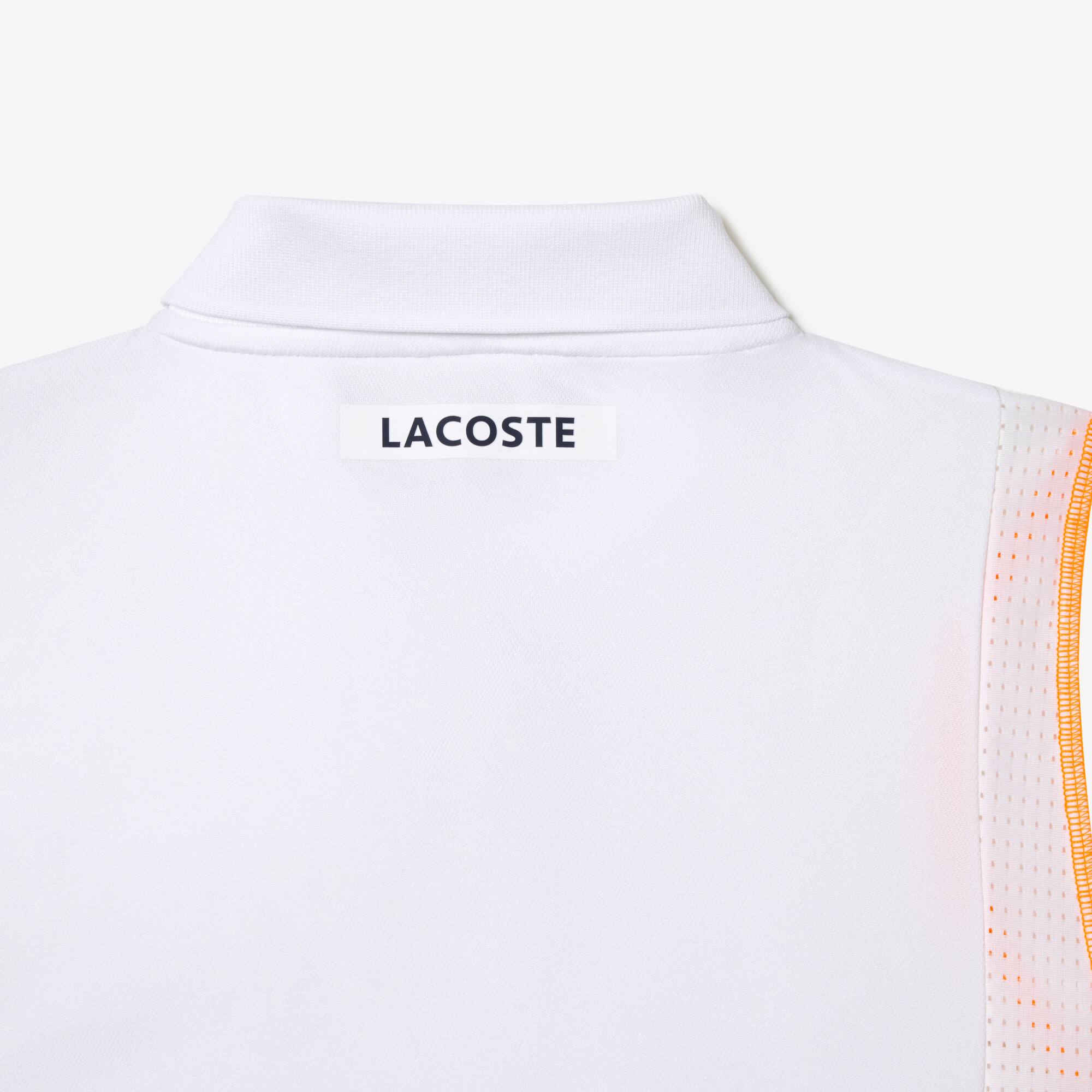 Herren LACOSTE TENNIS Poloshirt aus recyceltem Polyester Kurze Ärmel - Weiss - Lacoste - Herren