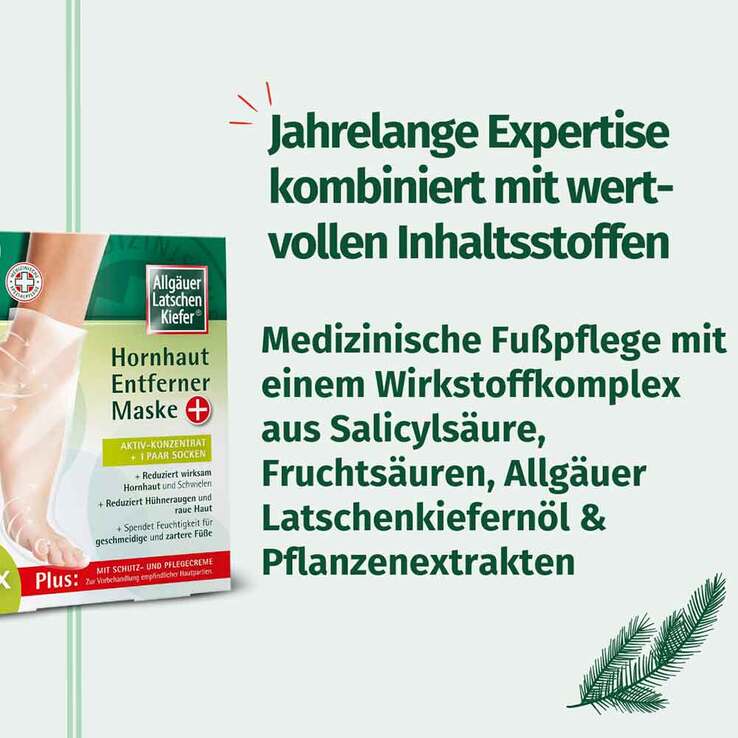 Allgäuer Latschenkiefer Hornhaut Entferner Maske plus, 1 P