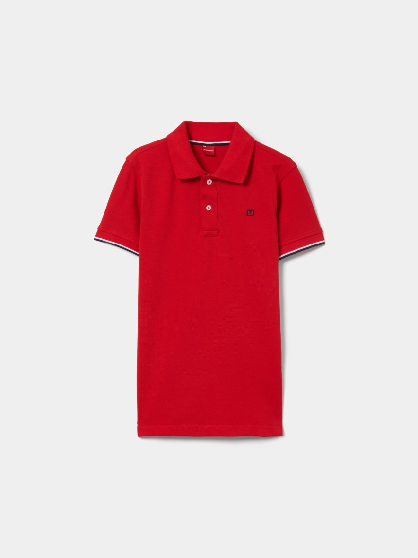 Polo piqué de algodão