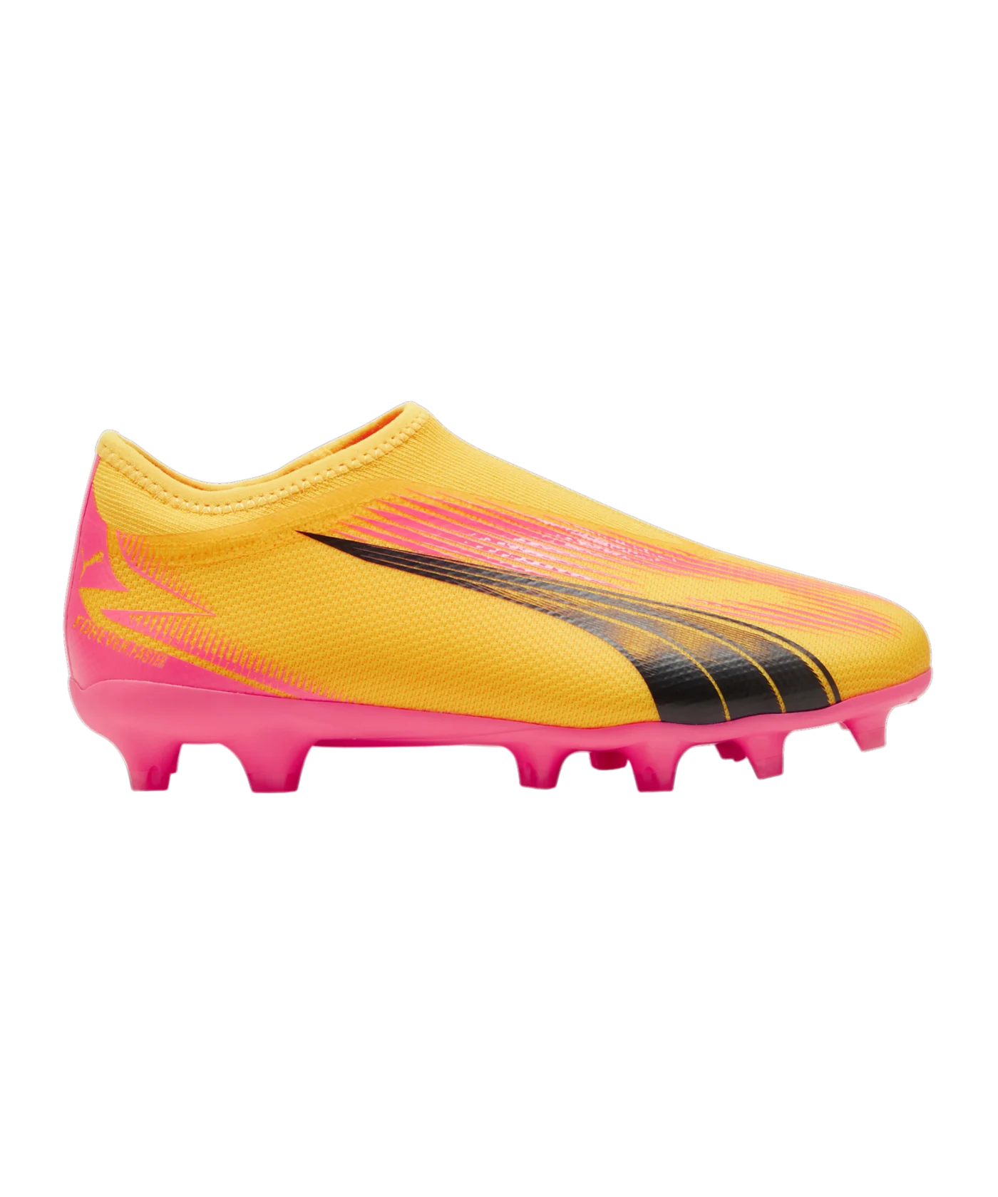 PUMA ULTRA Match LL FG/AG Jr Kids The Forever Faster Orange Schwarz F03