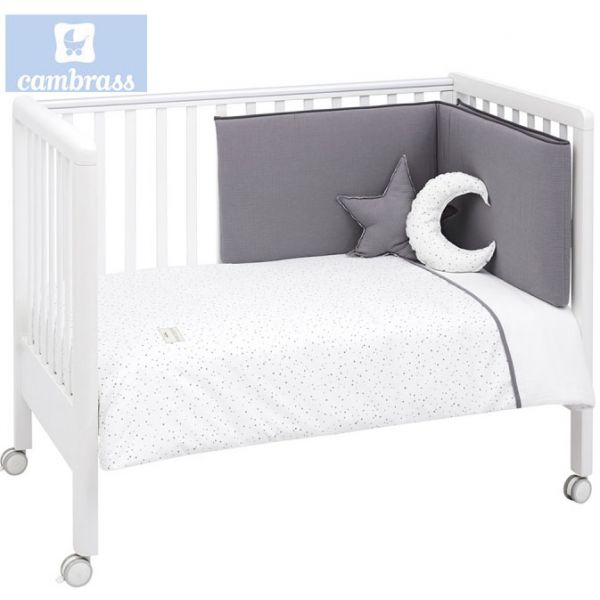 Cambrass Conjunto Colcha 4 Peças Astra Cinza 60x120 cm