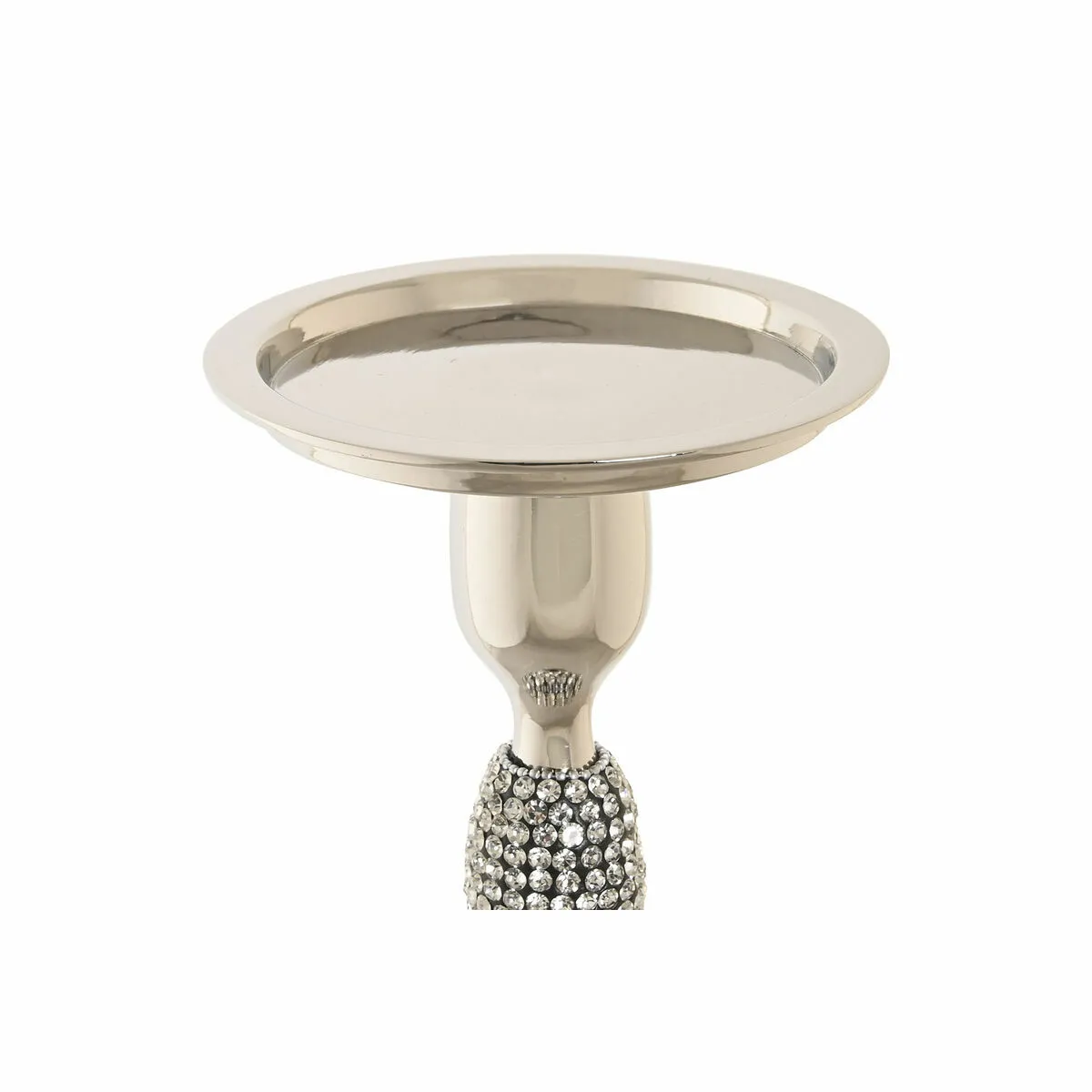 DKD Home Decor Bougeoir argenté acrylique