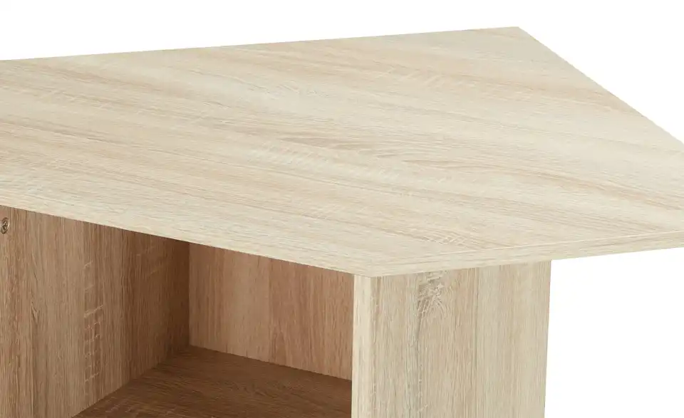 Eckregal Multischrank-System 126 cm Eiche sägerau (Nachbildung)